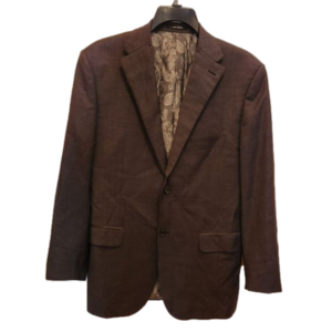 Mattarazi Uomo superfine Australian wool gray textured blazer size 44R Mens